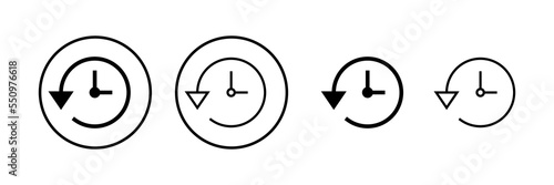 History icon vector illustration. recent event history sign and symbol