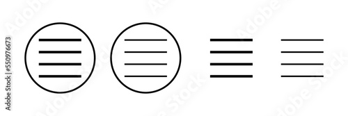Menu Icon vector illustration. web menu sign and symbol. hamburger menu symbol