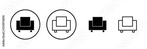 Sofa icon vector illustration. sofa sign and symbol. furniture icon