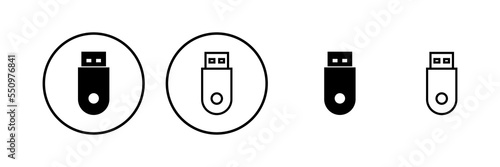 Vászonkép Usb icon vector illustration