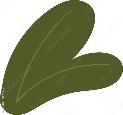 Leaf green nature flat design