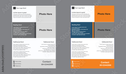 Simple and minimal flyer template