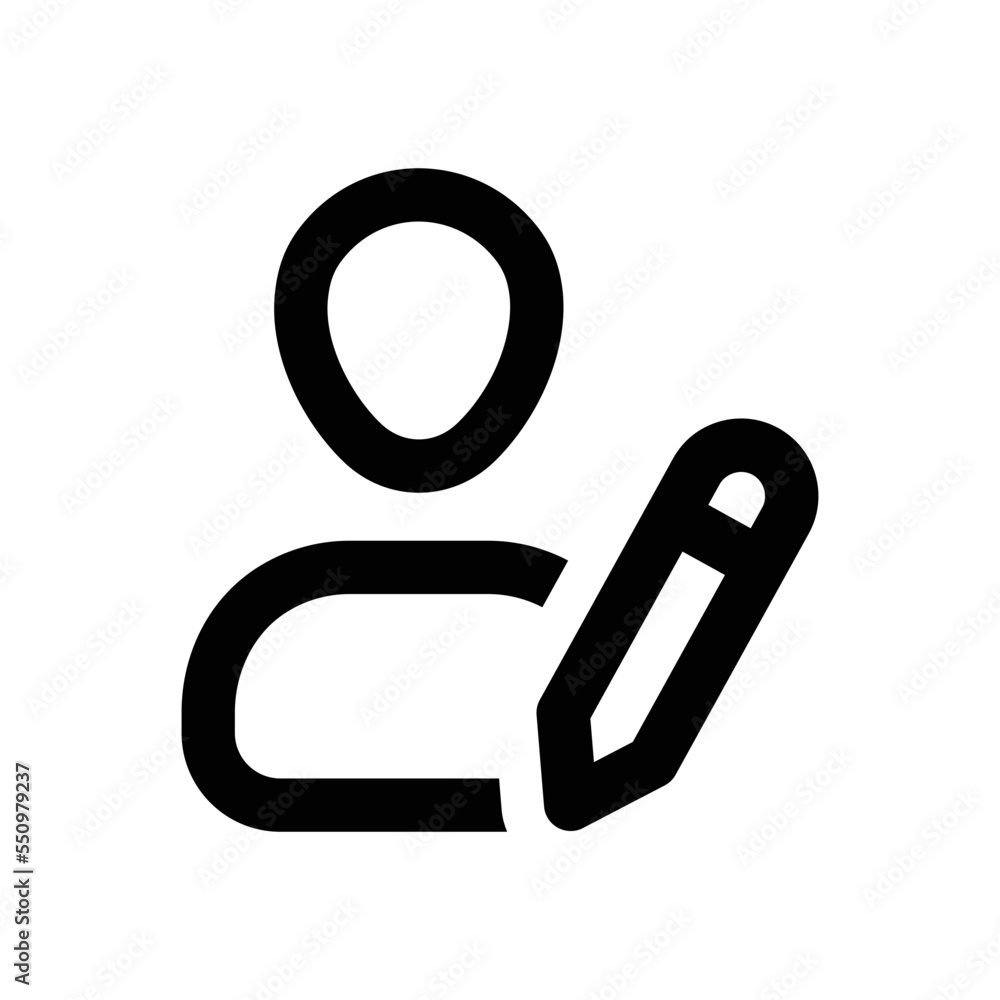 Edit Profile icon - vector illustration . Edit, Profile, User, Account, Avatar, Blogger, Writer, Create, Pencil, line, outline, icons . Edit Profile icon - vector illustration . Edit, Profile, User, Account, Avatar, Blogger, Writer, Create, Pencil, line, outline, icons .