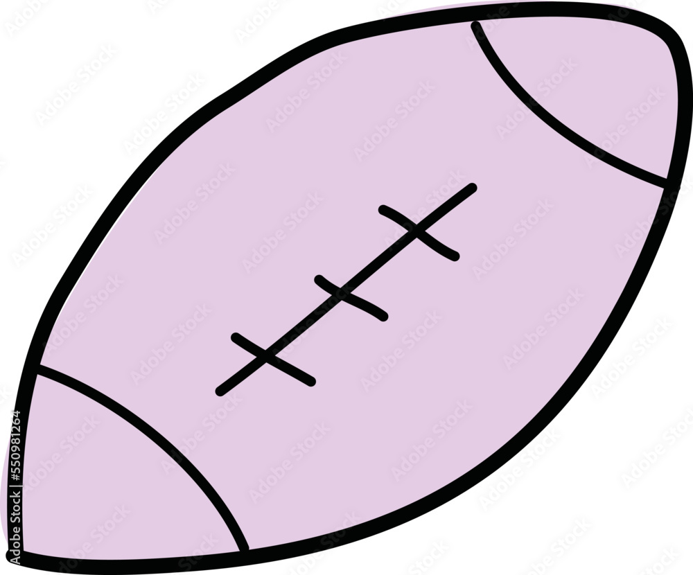 illustration of a football illustration of a football