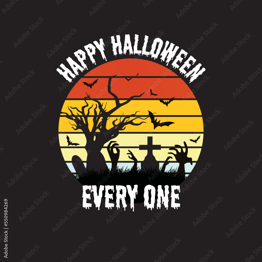 Halloween t shirt design 