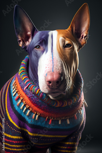 bull terrier super fashion © AICreations