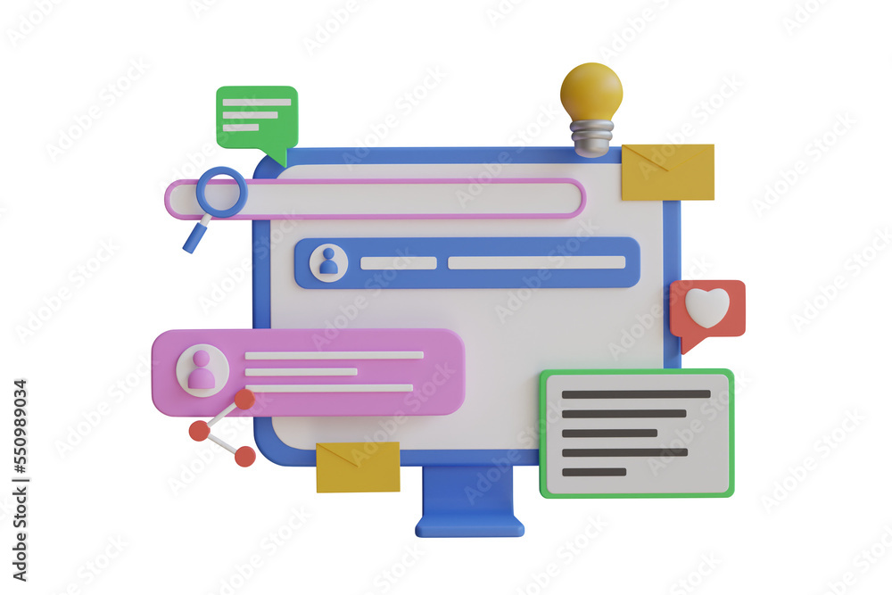 Search of target audience. Searching social media accounts in database concept. seo marketing social media concept Search of target audience. Searching social media accounts in database concept. seo marketing social media concept
