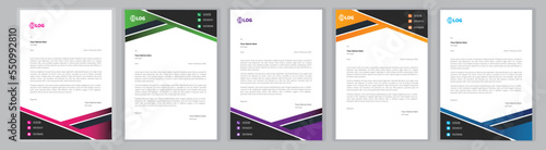 Professional Letterhead Template Set corporate modern letterhead design template with creative modern letter head design template for your project. letterhead, letter head, Business letterhead design	