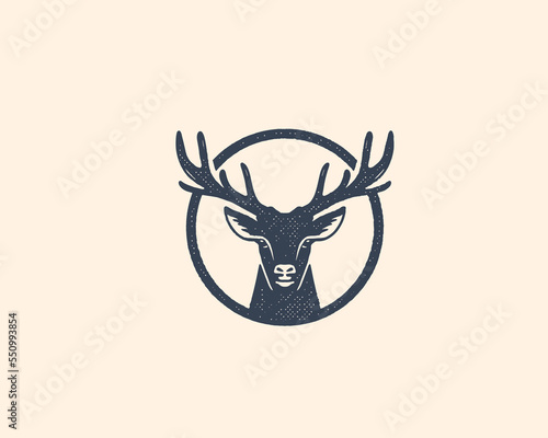 Wallpaper Mural Deer Head Logo, Animal Logo, Deer Vector, Vintage Deer Logo, deer icon, deer head,  Torontodigital.ca