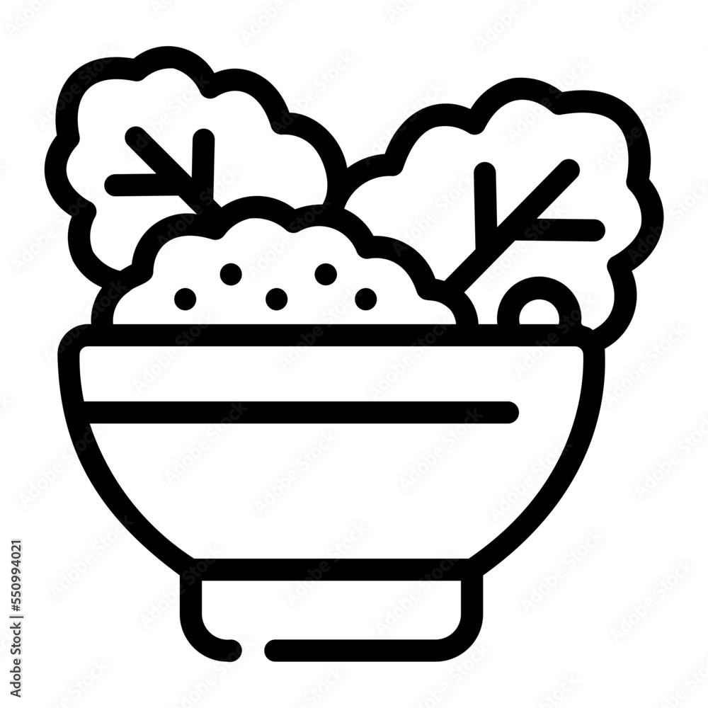 salad line icon salad line icon