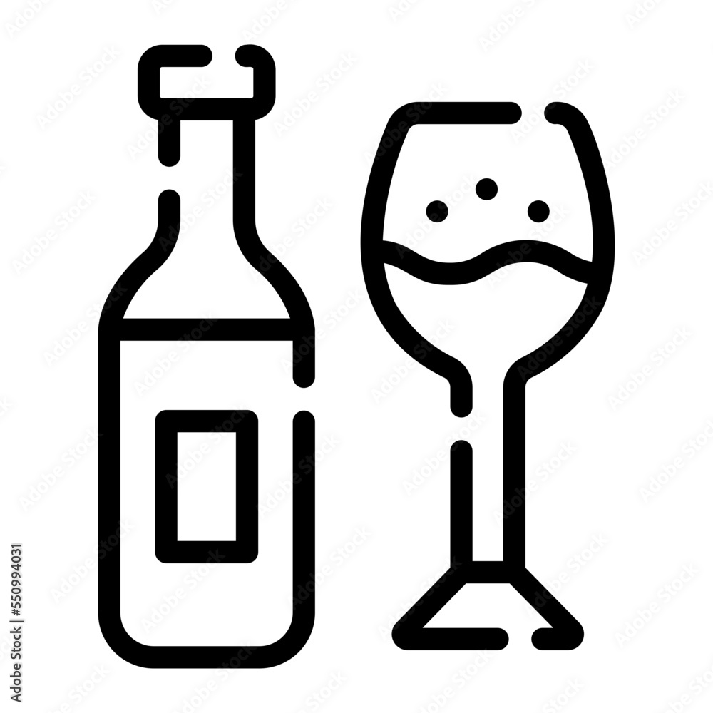wine line icon wine line icon