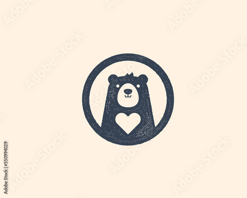 Coffee Bear Logo, Bear Logo, coffee shop, bear vector, animal logo, logo template, bear icon, vintage bear illustration, retro bear, bear mascot
