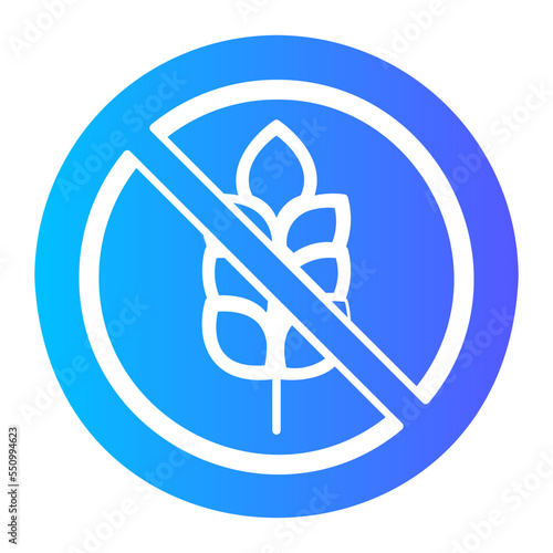gluten free gradient icon