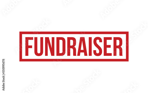 Fundraiser Rubber Stamp Seal Vector