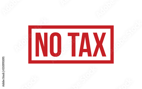 No Tax Rubber Stamp Seal Vector