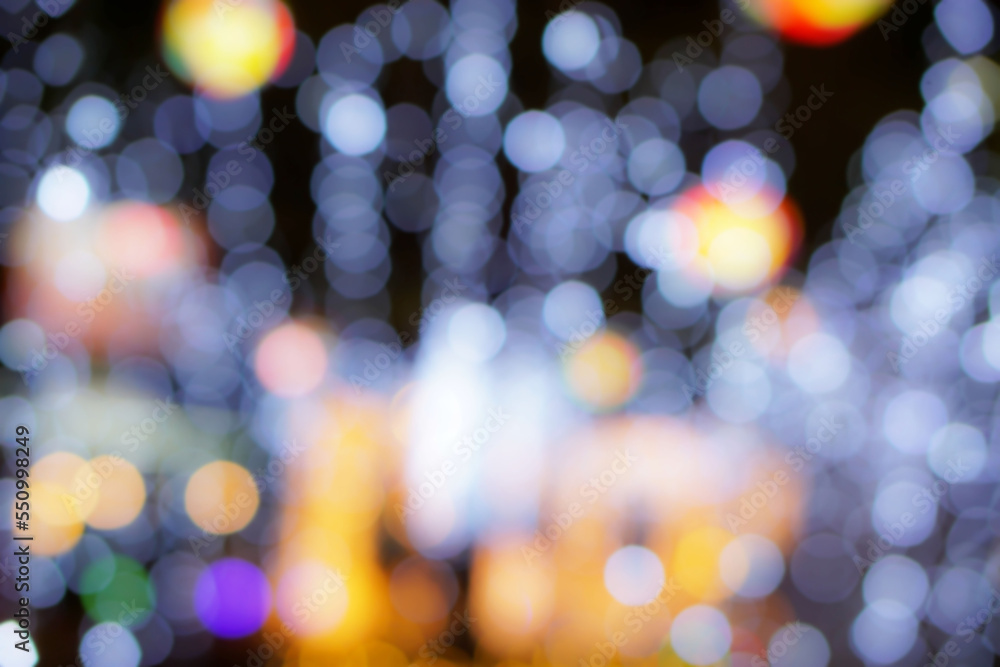 Blurred and bokeh of Christmas holiday lightings pattern background Blurred and bokeh of Christmas holiday lightings pattern background