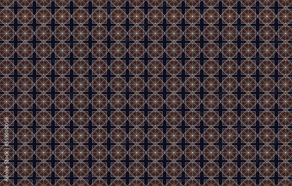 Seamless pattern repeating design with geometric shapes. vector illustration