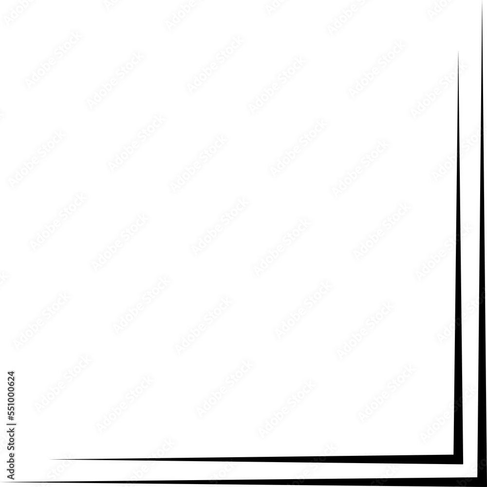 black line frame corner, border, frame decoration black line frame corner, border, frame decoration
