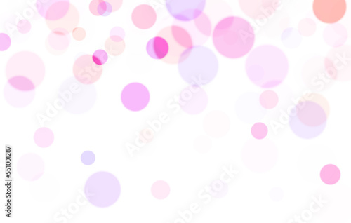colorful bokeh circles without background, can be used for frames, borders, textures, background elements, clip art
