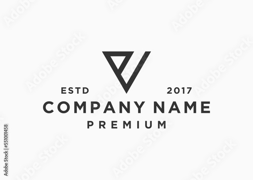 initial letter ve or ev logo design vector illustration template