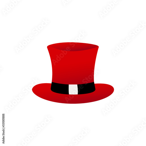 Red hat isolated on white background