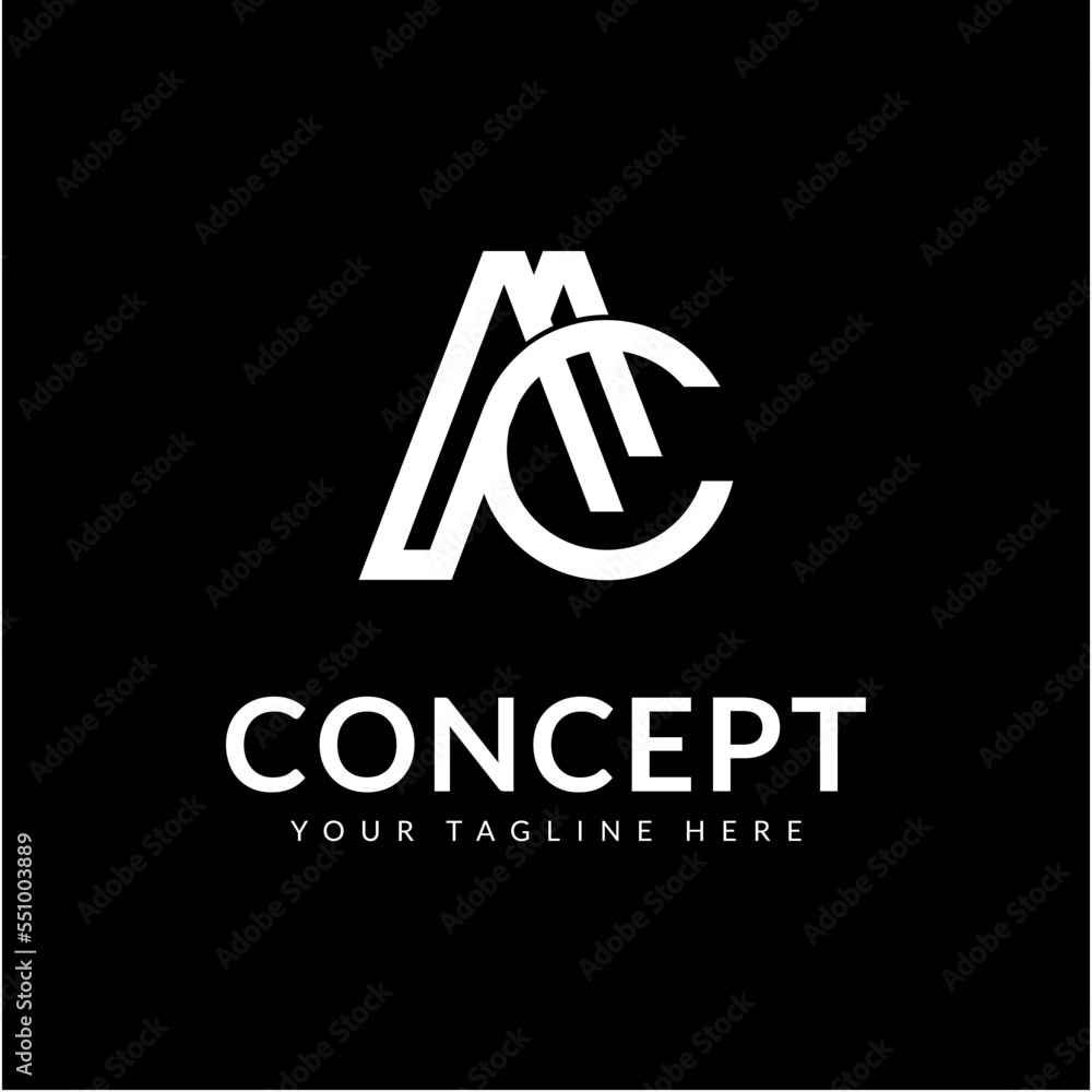 AC Creative logo design, Monogram logo with AC Letter concept AC Creative logo design, Monogram logo with AC Letter concept
