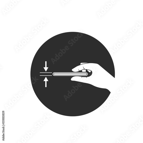 super slim design vector illustration template