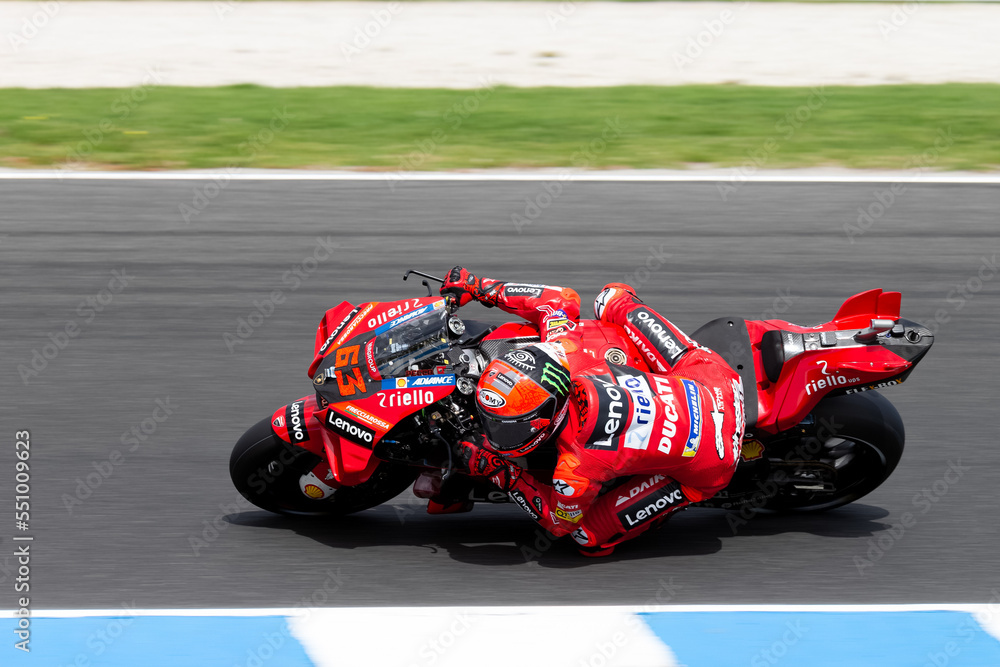Francesco Bagnaia of Italy on the Ducati Lenovo Team Ducati during ...