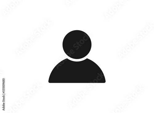 User and person icon. people icon with modern flat design. User vector icon isolated on white background.