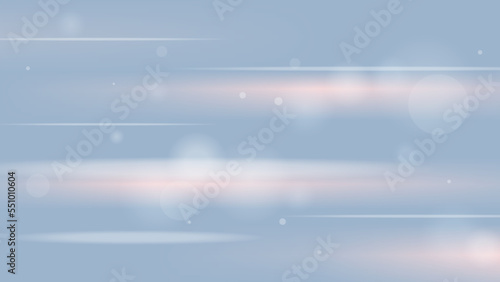 Light Blue Glowing Light Background with Shiny Bokeh Lights