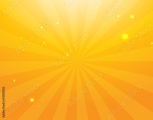 Background material. Yellow gradation illustration with concentrated lines