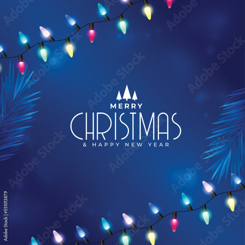 decorative merry christmas and new eve event background vector illustration