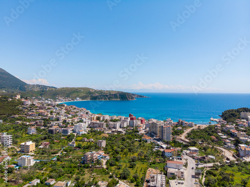 view of the bay of the city of Himare