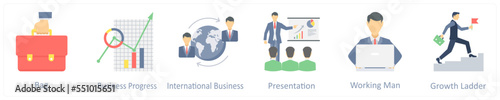 bag, portfolio, business progress