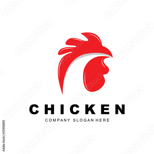Chicken Logo, Farm Animal Vector, Design For Chicken Farm, Fried Chicken Restaurant, Cafe