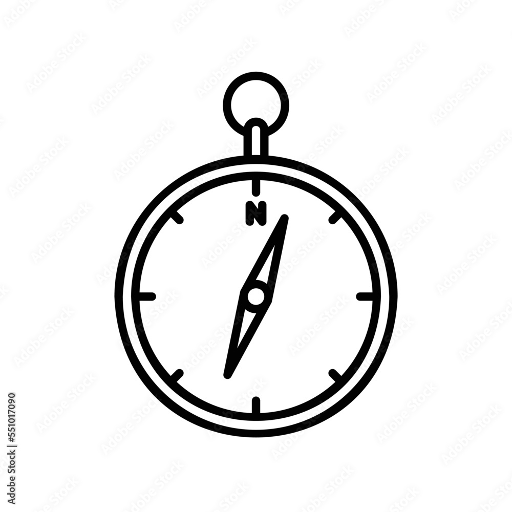 Compass icon for map or direction Compass icon for map or direction