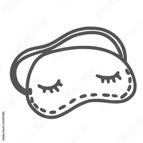 Travel Set outline eye patch