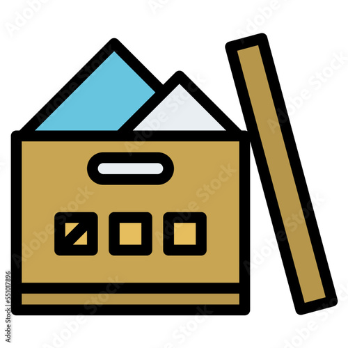 box documentation doctument keeping icon