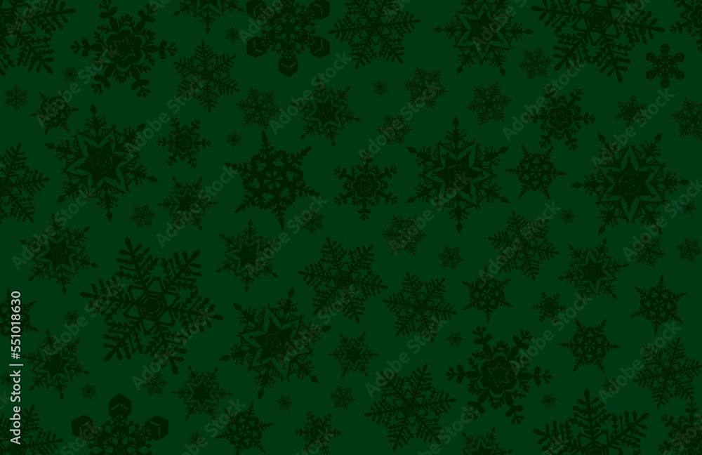 緑色の雪の結晶背景イラスト 緑色の雪の結晶背景イラスト