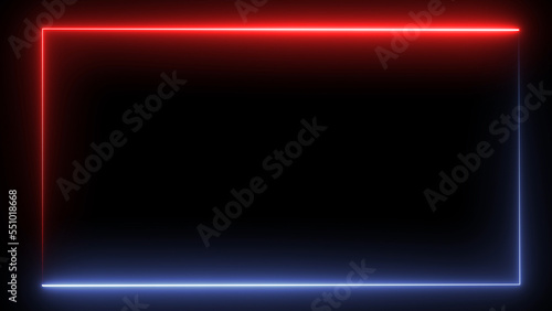 Wallpaper Mural neon abstract seamless background blue green orange spectrum looped animation fluorescent ultraviolet light glowing neon line Abstract background web neon box pattern LED screens projection technology Torontodigital.ca