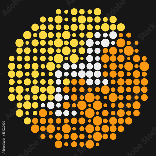 Bhutan Silhouette Pixelated pattern map illustration