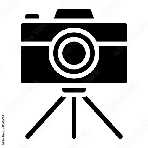 photography camera tripod hobby icon