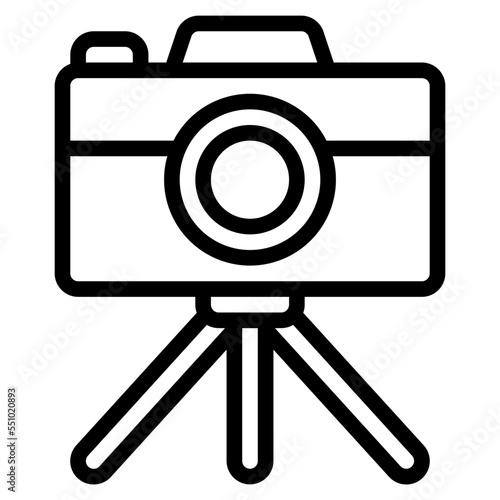 photography camera tripod hobby icon
