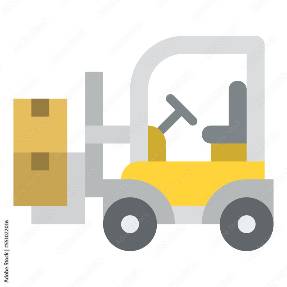 forklift vehicle transport transportation icon forklift vehicle transport transportation icon