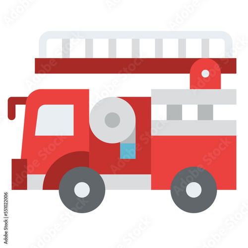 firetruck vehicle transport transportation icon