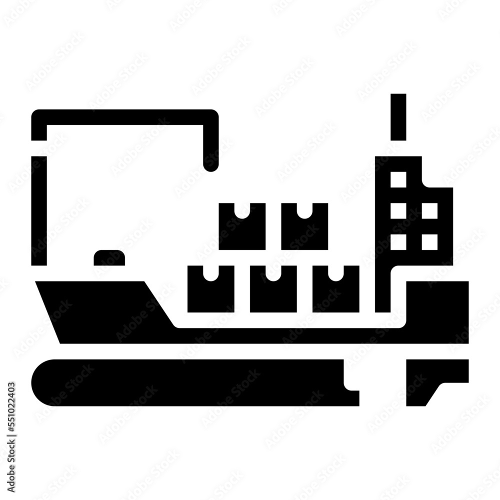 cargo ship vehicle transport transportation icon cargo ship vehicle transport transportation icon