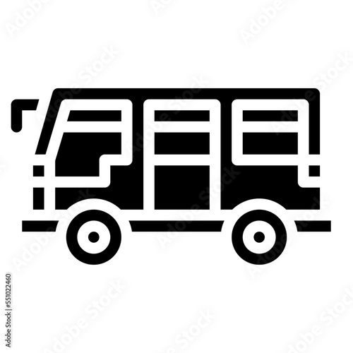 minibus vehicle transport transportation icon