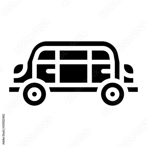 limousine vehicle transport transportation icon