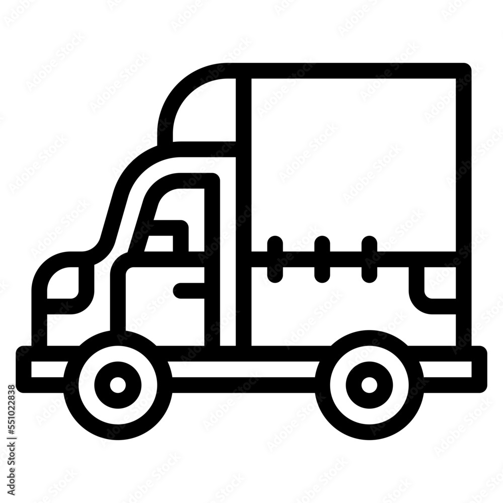 delivery truck vehicle transport transportation icon