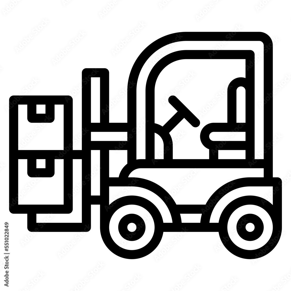 forklift vehicle transport transportation icon forklift vehicle transport transportation icon